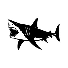 Obraz premium Shark icon vector