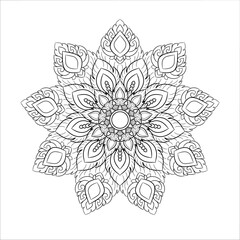 Mandala Circular vector illustration with Thai patterns