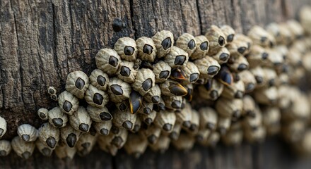 Barnacles on Wood: A Close-Up Look at Coastal Life