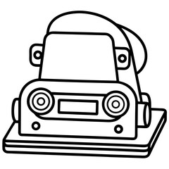 Obraz premium Belt Sander Minimalist Line Illustration