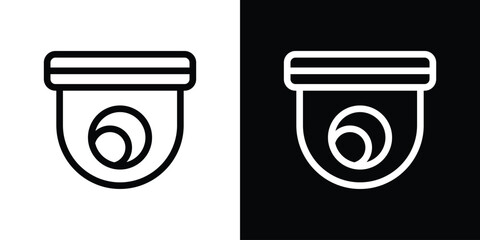 Security cam icon in black. flat graphic vector icon © Vince