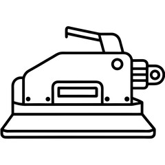 Belt Sander Minimalist Line Illustration