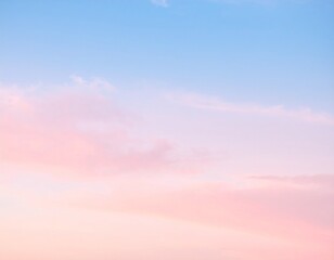 Minimal Soft Morning Sky Background with Light Pink and Blue Hues