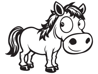 Horse Line Art Illustration