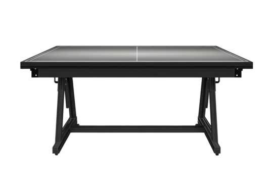 Ready for intense ping pong matches and friendly competition with family friends on sleek on transparent background