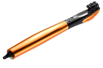 Gleaming electric toothbrush radiating health a vibrant orange promise for brighter smiles on transparent background
