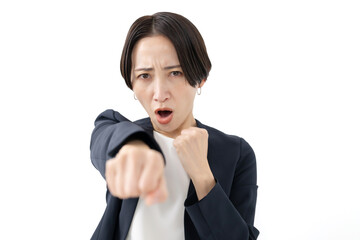 パンチ　女性