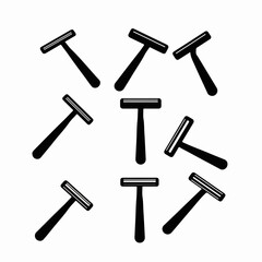 Razor Blades Personal Care Hygiene Icon Symbols