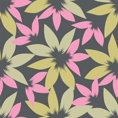 Seamless floral pattern, vintage background