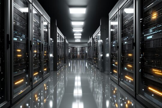 Data center server room hosting servers racks network technology computing storage cloud infrastructure g