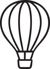 Hot air balloon icon