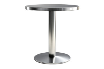 A sleek modern round table reflecting minimalist design perfect for stylish settings presented on transparent background