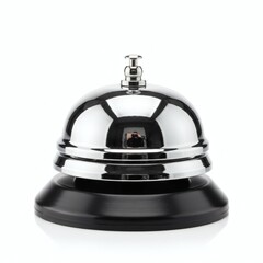 Shiny Chrome Service Bell Reception Desk Hotel Business Hospitality Icon