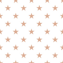Obraz premium Dusty rose stars seamless pattern on white background in muted pink grid
