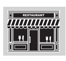 Restaurant business graphic flat vector design