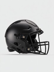 Fototapeta premium black american football helmet mockup, isolated background
