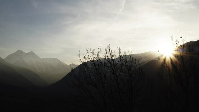 Prise de vue a&eacute;rienne des Pyr&eacute;n&eacute;es