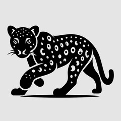 Obraz premium Hand drawn Leopard illustration