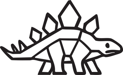 Geometric Stegosaurus © KEI KATA