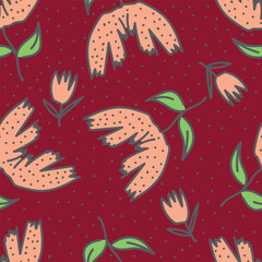 Vintage seamless floral pattern. Ditsy style background of small flowers. Ditsy floral over light . Small flower pattern for fashion, wrapping, printing on fabrics and surface