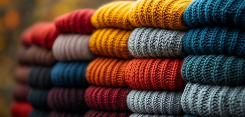 Cozy Knitwear Mockup Autumn Colors