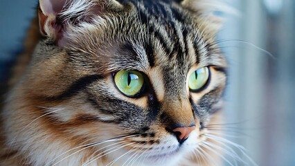 Portrait of a tabby cat