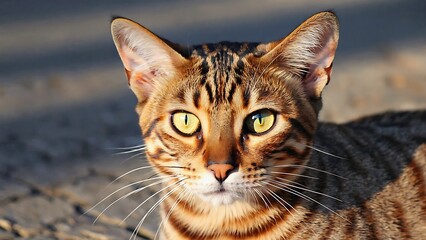 Portrait of a Bengal Cat