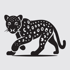 Obraz premium Hand drawn Leopard illustration