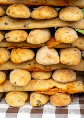 Stacked Breadsticks with Cheese