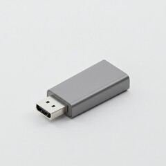 Sleek Grey USB-C to DisplayPort Adapter for High-Resolution Video Display Connectivity