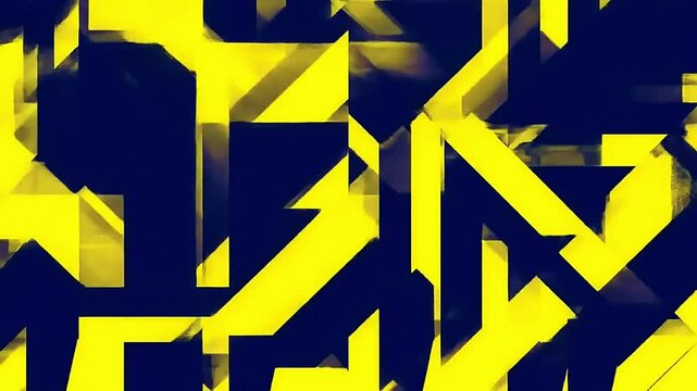 A high-resolution digital motion video featuring a vibrant grid of colorful geometric shapes in constant transformation. Influenced by abstract expressionism and contemporary motion design. 