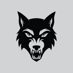 Jackal Head logo Illustration Art