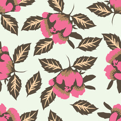 seamless pattern with flowers