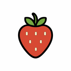 Strawberry Vector Illustration Free Download. 