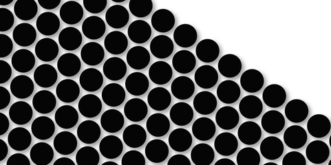 Black tiles wall. round marble textures, ball tiles. Top view pavement circle block black texture with seamless patterns floor background. Air Bubble wrap texture background. Textured Background.