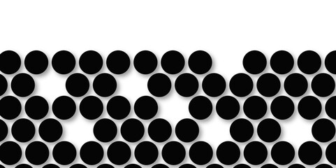 Black tiles wall. round marble textures, ball tiles. Top view pavement circle block black texture with seamless patterns floor background. Air Bubble wrap texture background. Textured Background.