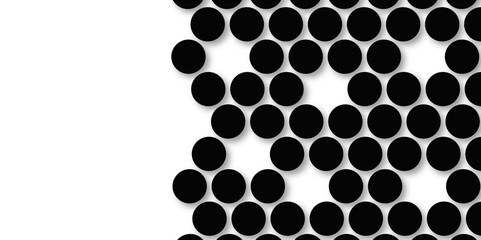 Black tiles wall. round marble textures, ball tiles. Top view pavement circle block black texture with seamless patterns floor background. Air Bubble wrap texture background. Textured Background.