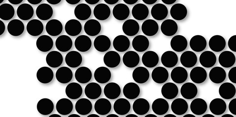 Black tiles wall. round marble textures, ball tiles. Top view pavement circle block black texture with seamless patterns floor background. Air Bubble wrap texture background. Textured Background.