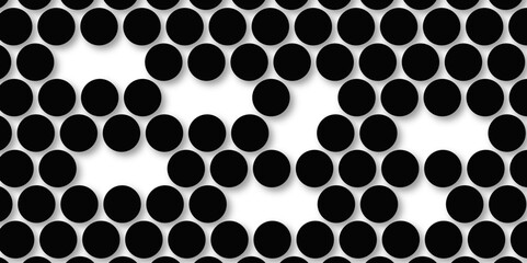 Black tiles wall. round marble textures, ball tiles. Top view pavement circle block black texture with seamless patterns floor background. Air Bubble wrap texture background. Textured Background.
