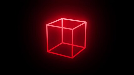 psychedelic minimalist 3d render of concentric wireframe cubes with glowing neon edges, hypercube tesseract concept

 - Powered by Adobe