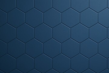 Naklejka premium Blue geometric hexagonal honeycomb tile pattern seamless texture background
