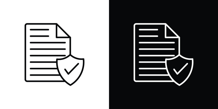 Terms and Conditions icon in black. flat graphic vector icon