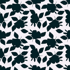 Cute feminine seamless watercolor pattern with little tiny wildflowers, hand drawn