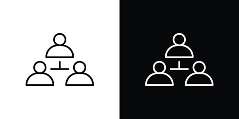 Third party icon in black. flat graphic vector icon