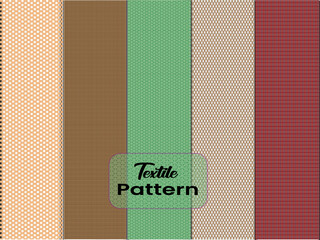 Textile Pattern designs with various shapes like round, triangular etc. and customizable colors like off-white, green, sky blue, pink, orange, blue etc.