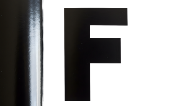 Letter F Cutouts: Photographed Ripped Magazine & Newspaper Typography for Authentic Stop Motion | High Definition | PNG image with transparent background