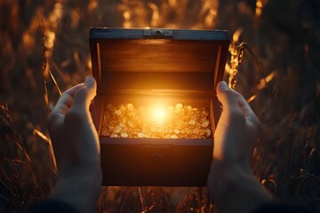 Hidden treasure in a field