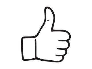 Thumb Up Line Art Symbol