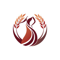 elegant silhouette of a charity logo