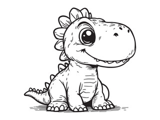 T Rex Line Art Collection